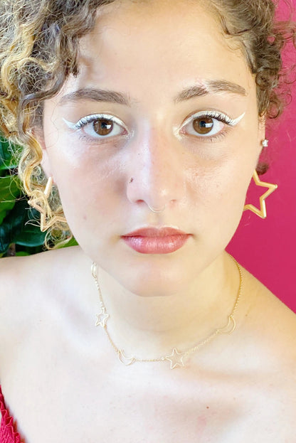 Golden Stars Earrings WEM Support (www.WEM.support)