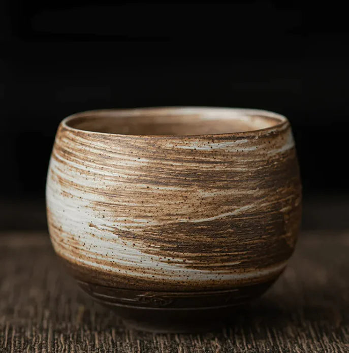 Fashion Japanese Handmade Coarse Pottery Tea Cup WEM Support (www.WEM.support)