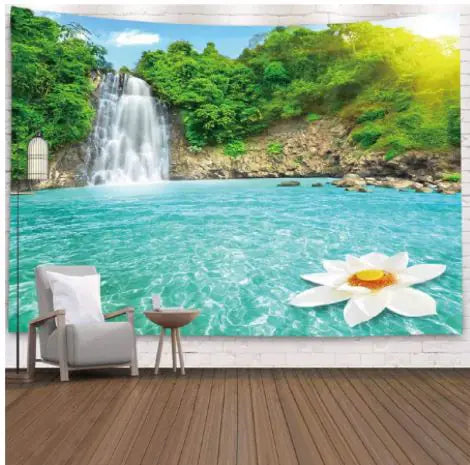 Natural Scenery Printed Hanging Cloth Decoration WEM Support (www.WEM.support)