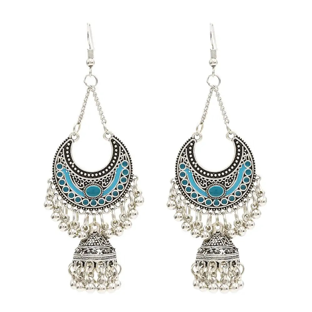 Egypt Vintage Silver Alloy Earrings for Women WEM Support (www.WEM.support)
