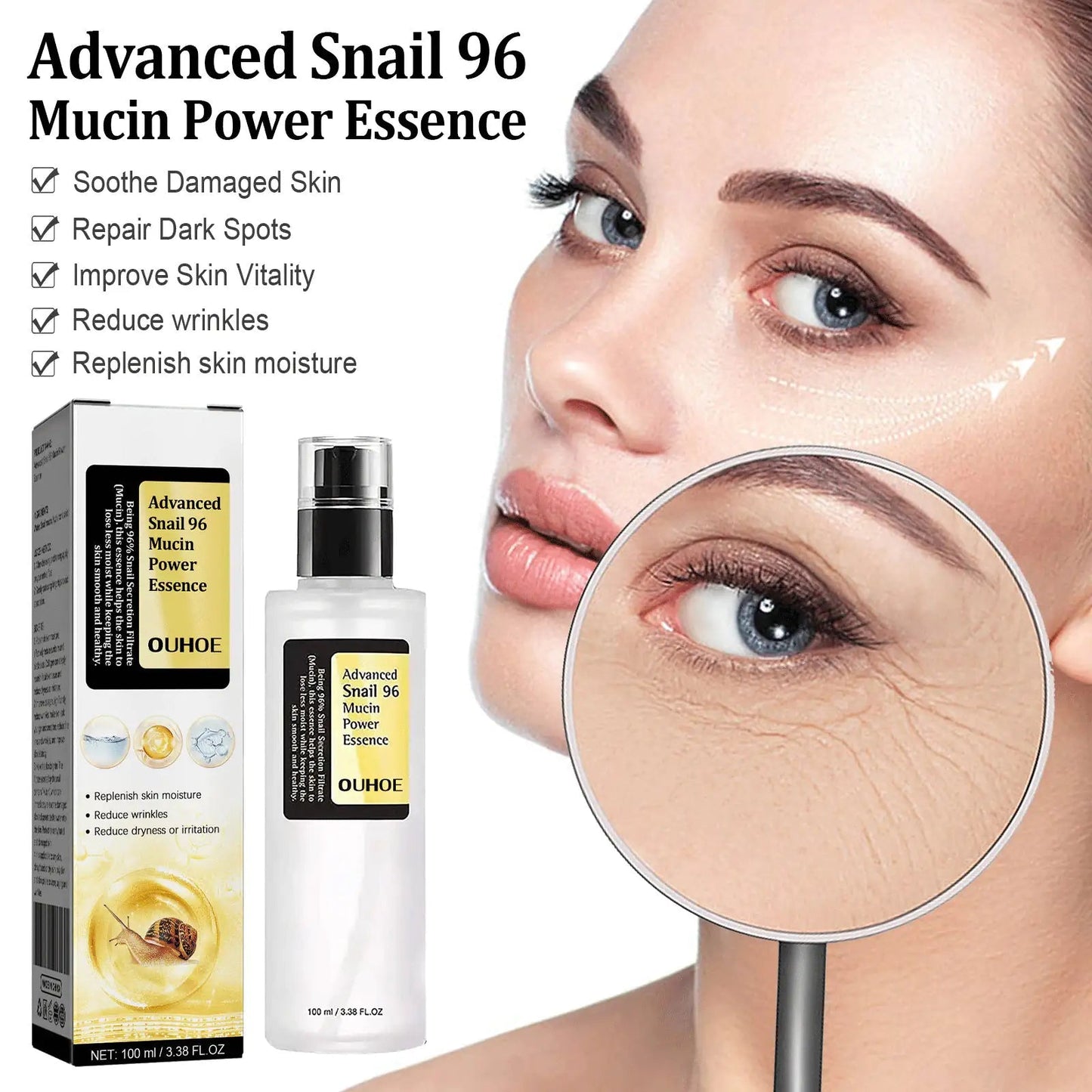 Snail Serum Collagen Facial Serum Original WEM Support (www.WEM.support)