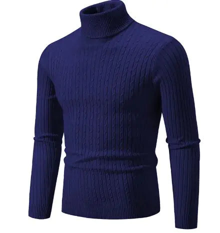 Men's Turtleneck Knitted Sweater WEM Support (www.WEM.support)