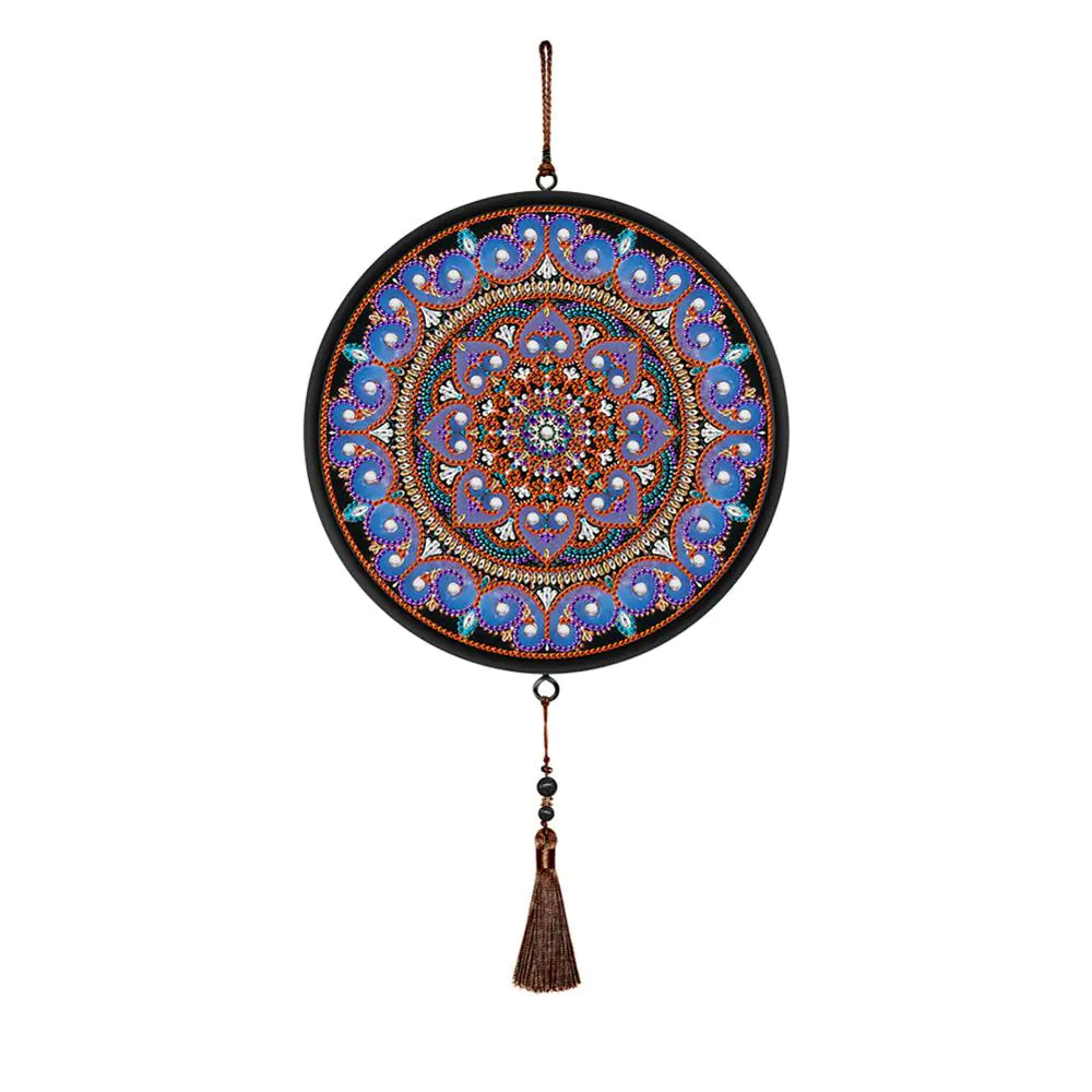 Butterfly Diamond Painting Pendant with Tassel Design