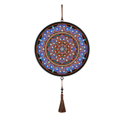 Butterfly Diamond Painting Pendant with Tassel Design