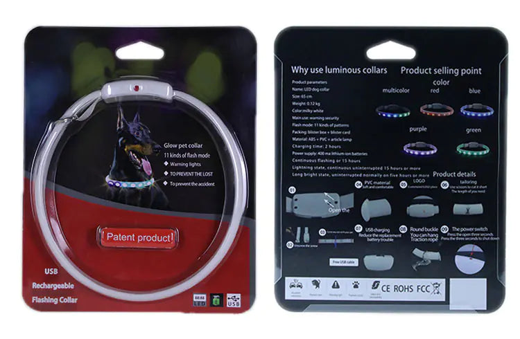 Glowing Equine LED Pet Collar HejK.com Marketplace LLC