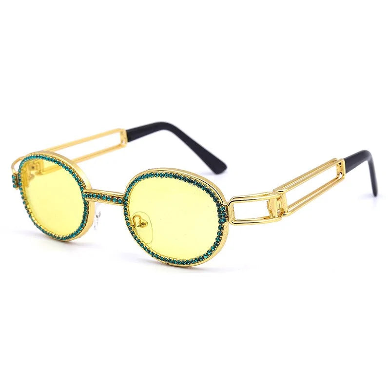 Diamond-Studded Steampunk Sunglasses WEM Support (www.WEM.support)