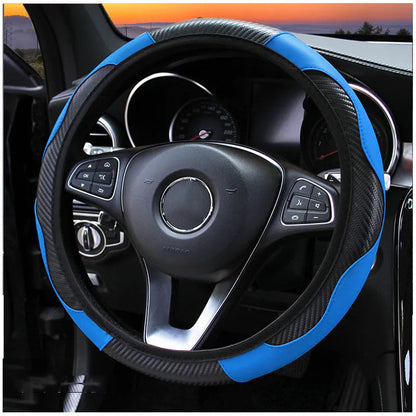 Carbon Fiber Car Steering Wheel Cover HejK.com Marketplace LLC