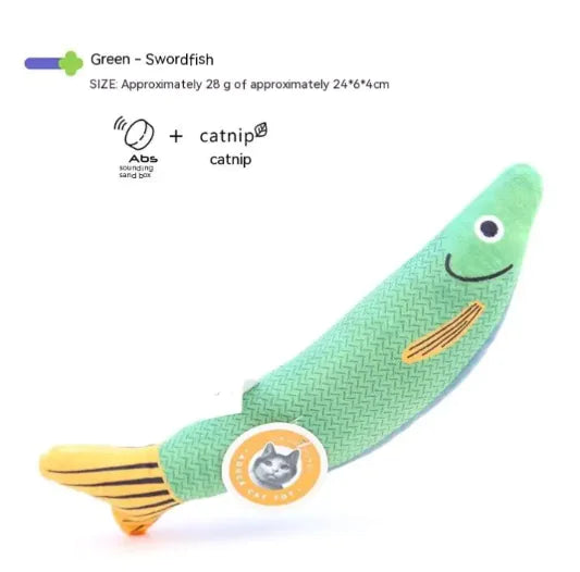 Catnip Fish Plush Toy HejK.com