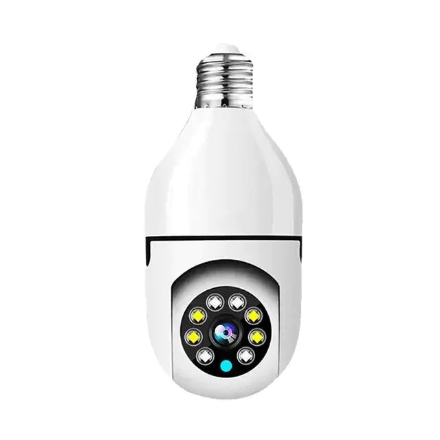 Smart 5G Surveillance Bulb: Full-Color Night Vision WEM Support (www.WEM.support)