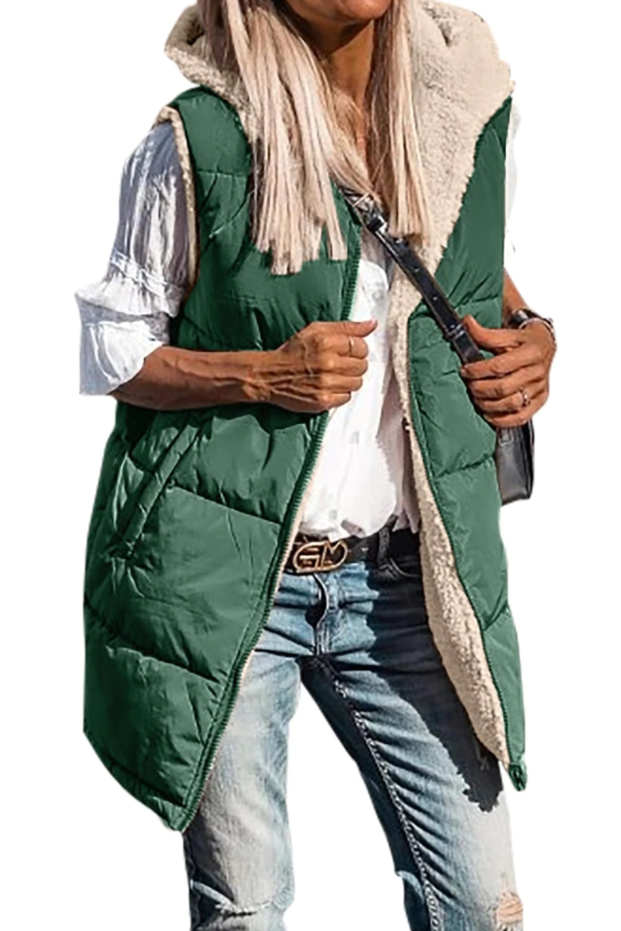 Double-Sided Hooded Cotton Jacket Vest WEM Support (www.WEM.support)