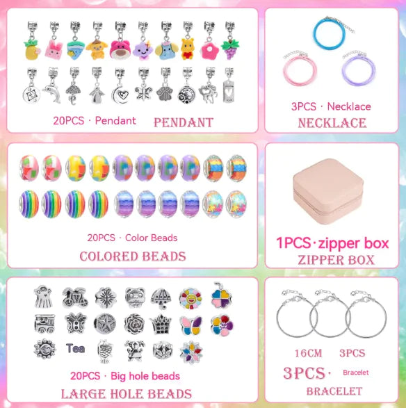 Children's Educational Handmade Diy Beaded Bracelet Suit WEM Support (www.WEM.support)