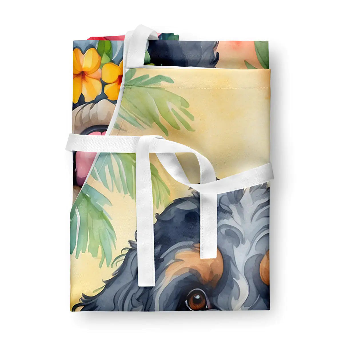 Bernedoodle Luau Apron WEM Support (www.WEM.support)