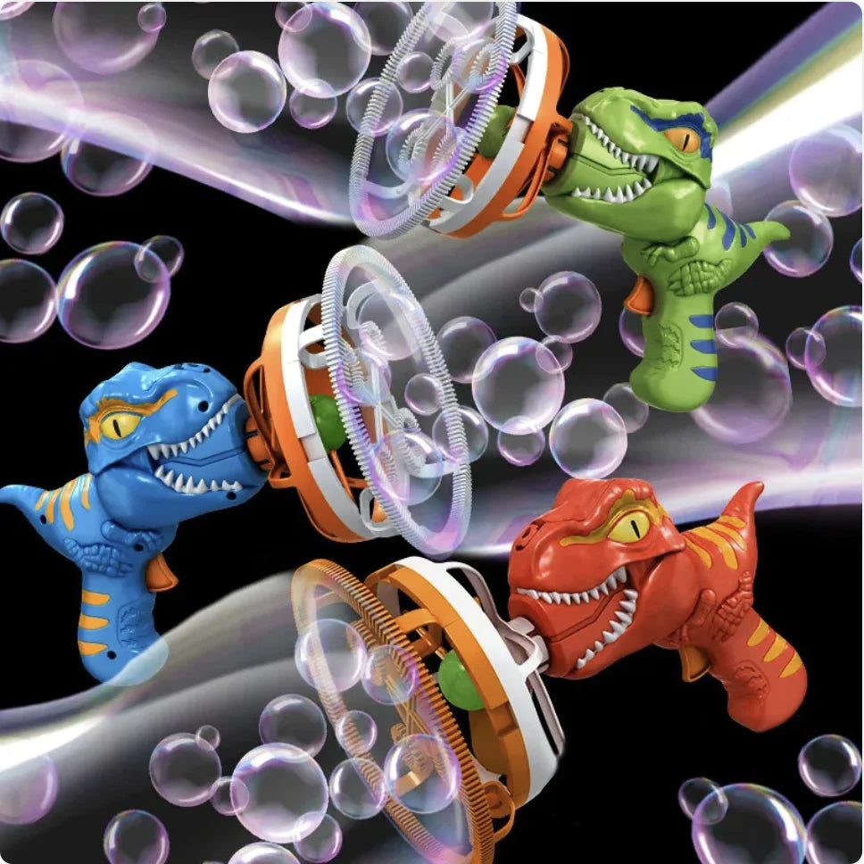 Handheld Dinosaur Bubble Blower Toy WEM Support (www.WEM.support)
