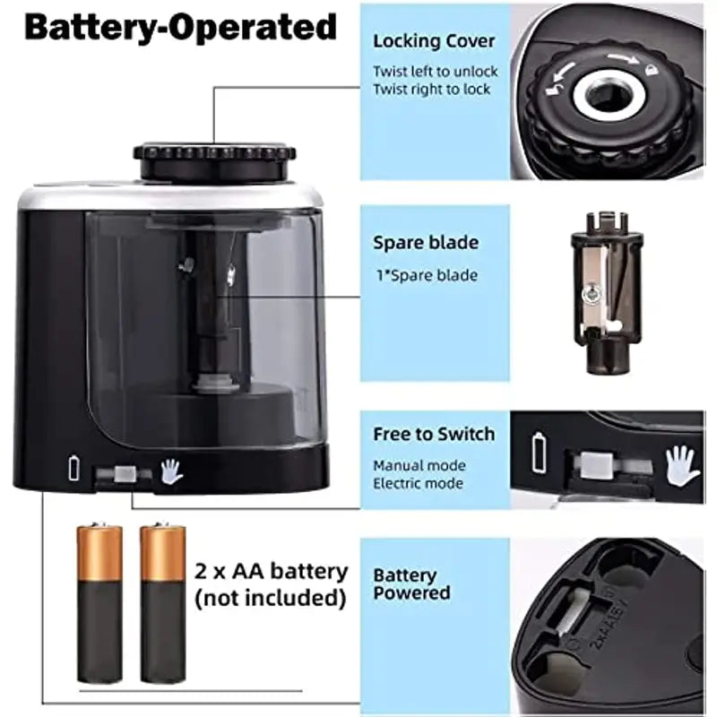 Compact Power Pencil Sharpener