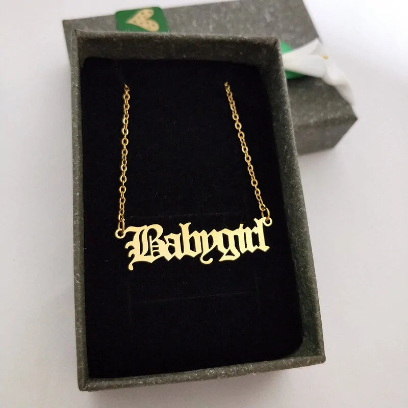 Babygirl Pendant Necklace WEM Support (www.WEM.support)