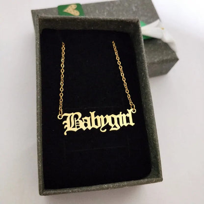 Babygirl Pendant Necklace WEM Support (www.WEM.support)