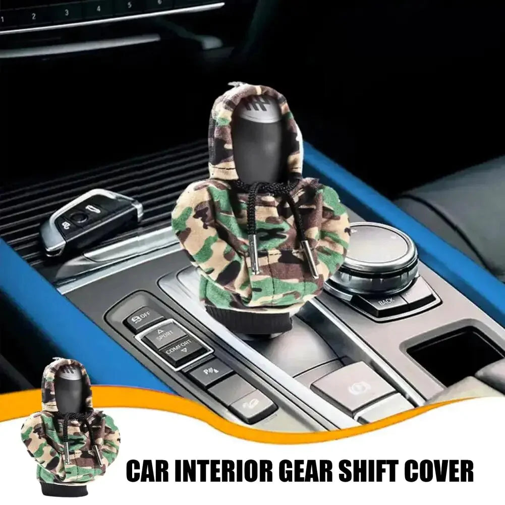 Car Gear Shift Cover Mini Hoodie Gear Shift Cover for Car Shifter Interior Trim WEM Support (www.WEM.support)