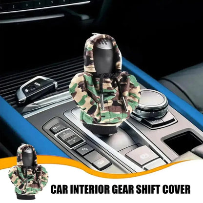 Car Gear Shift Cover Mini Hoodie Gear Shift Cover for Car Shifter Interior Trim WEM Support (www.WEM.support)