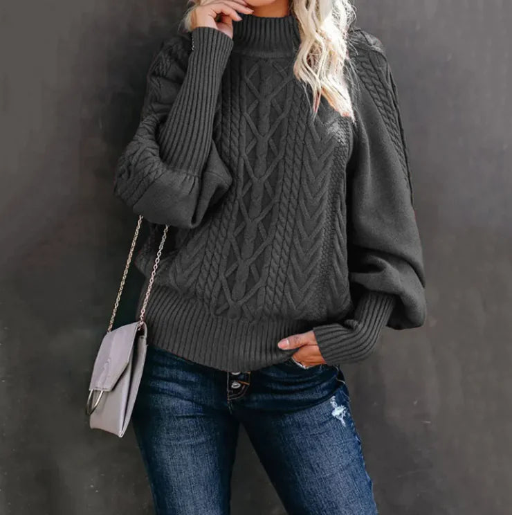 Women's New Style Medium Neck Sweater WEM Support (www.WEM.support)