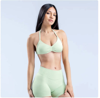 Women's Halter Back Sports Bra HejK.com