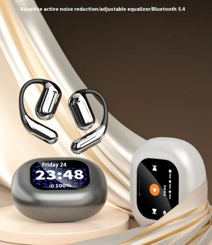 LED Display Bluetooth Ear-mounted Headset WEM Support (www.WEM.support)