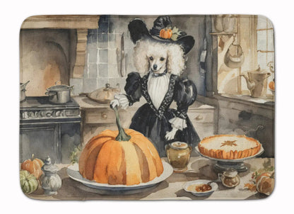 Poodle Fall Kitchen Pumpkins Memory Foam Kitchen Mat WEM Support (www.WEM.support)