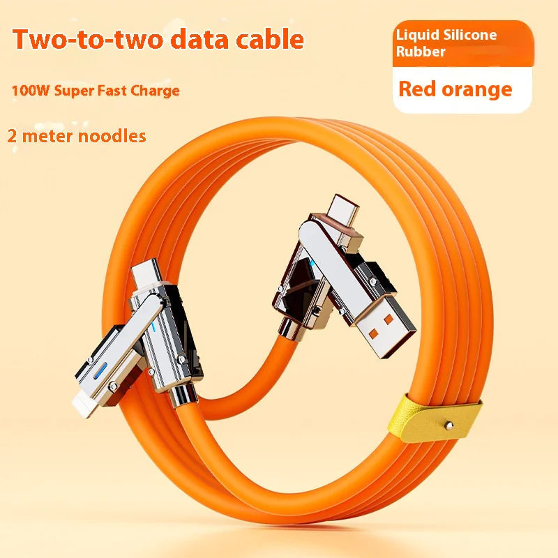4-in-1 Fast Charging Data Cable WEM Support (www.WEM.support)