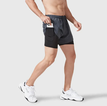 Men's Double-Layer Sports Shorts HejK.com