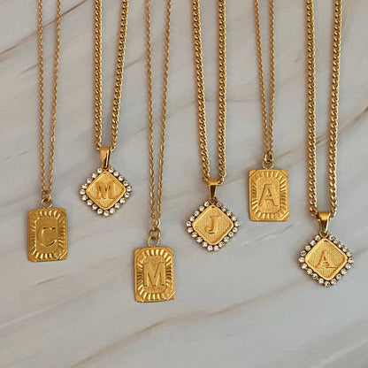 Aztec Delight Initial Necklace WEM Support (www.WEM.support)