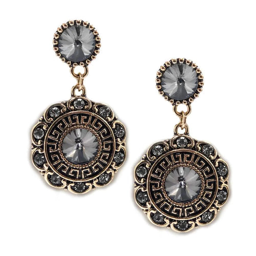 Bloom Earrings-Charcoal WEM Support (www.WEM.support)