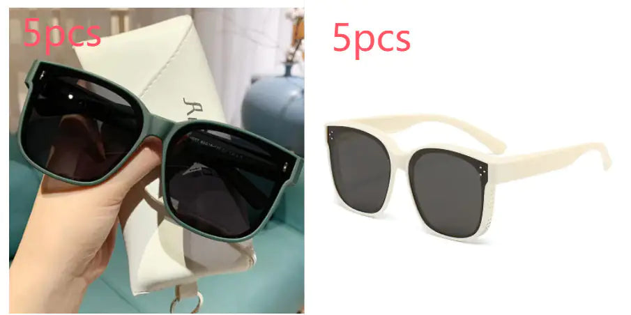 Summer Driving Sun Protection Polarized Light One Mirror Dual Use Anti Glare Trendy Sunglasses WEM Support (www.WEM.support)