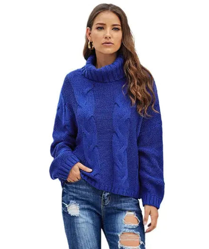 High Neck Women's Sweater WEM Support (www.WEM.support)