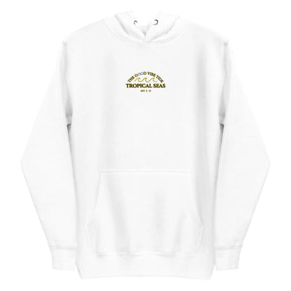 Tropical Seas Center Waves Hoodie WEM Support (www.WEM.support)