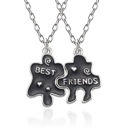 Star Moon Best Friend Pendant Necklace Set WEM Support (www.WEM.support)