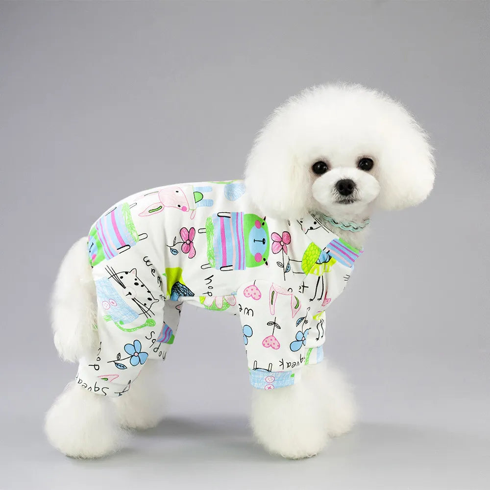 Pet Soft Cotton Jumpsuits HejK.com