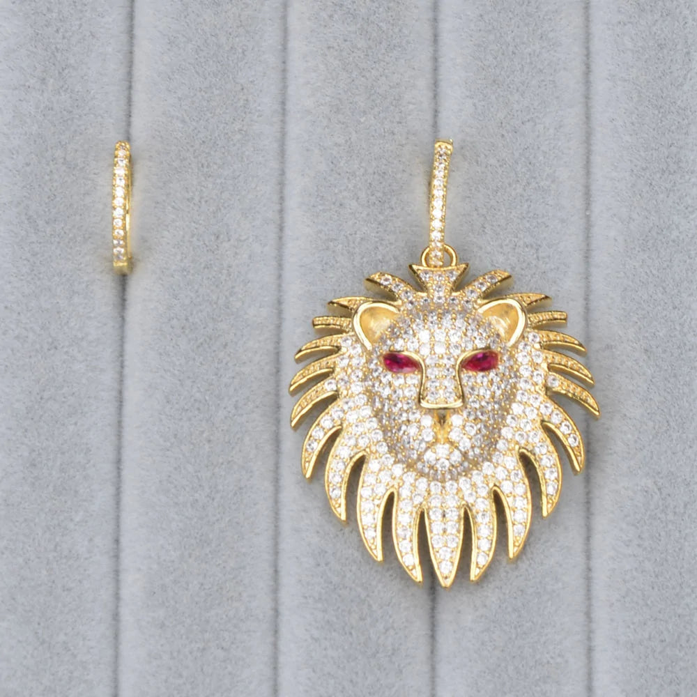 Lion Asymmetry Earrings for Women WEM Support (www.WEM.support)