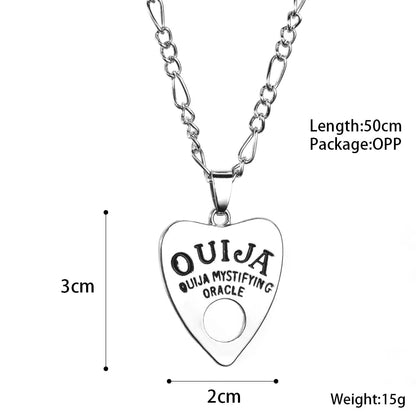 Ouija Pendant Chain Necklace WEM Support (www.WEM.support)