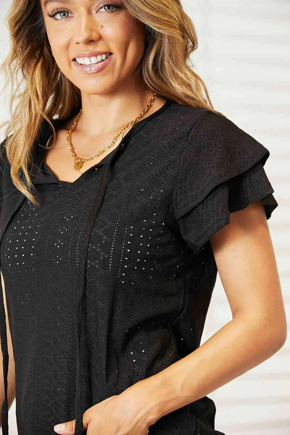 Flutter Sleeve Top- WEM Support (www.WEM.support)