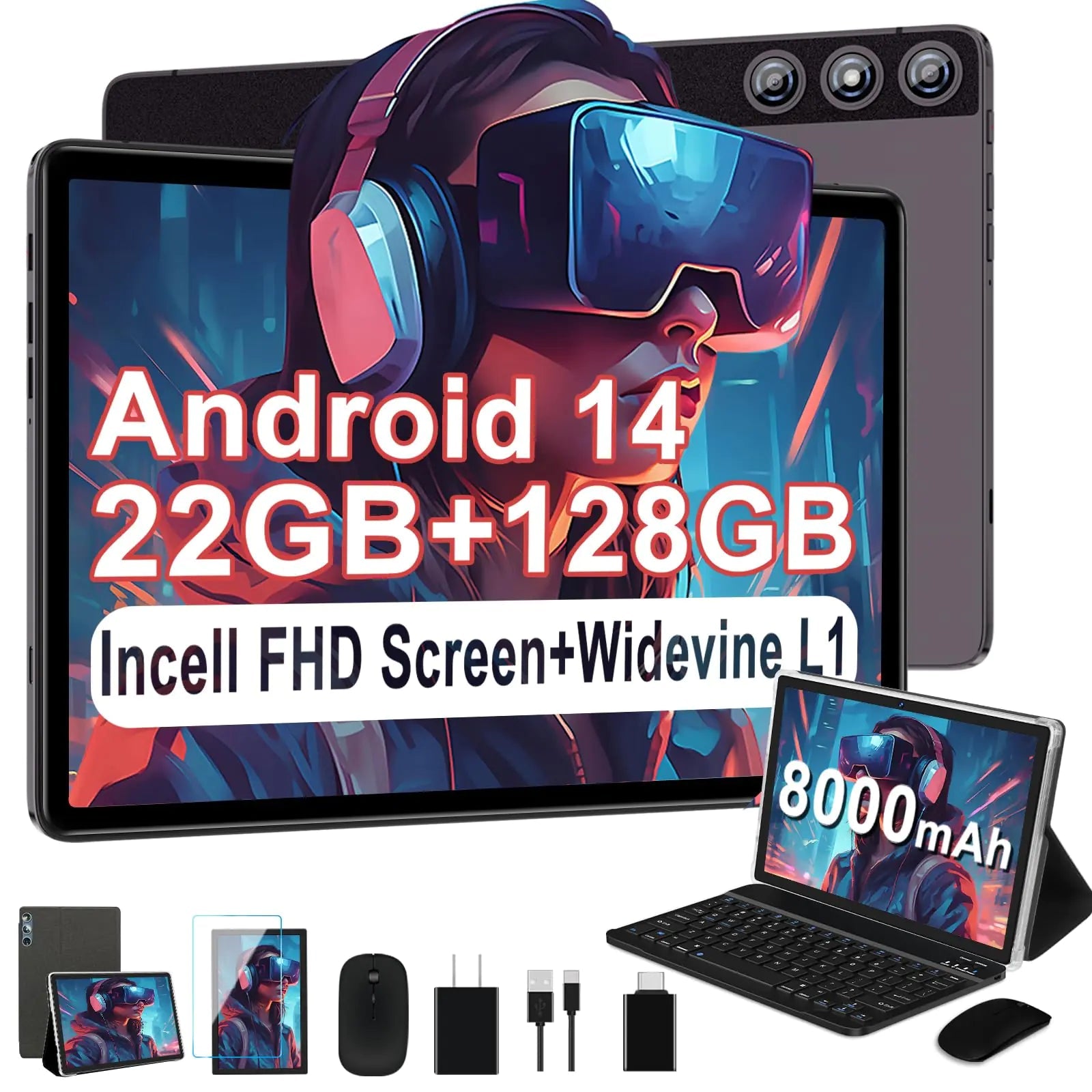 DMOAO EliteTab 2024: 22GB RAM, 10.1” FHD, 5G Wi-Fi HejK.com Marketplace LLC