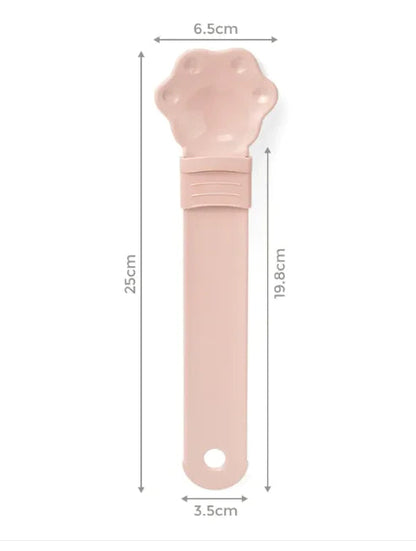 Plastic Cat Strip Squeezing Machine Spoon Feeder WEM Support (www.WEM.support)