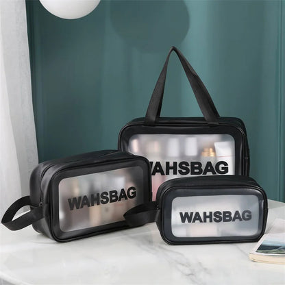 Transparent Makeup and Wash Bag Set WEM Support (www.WEM.support)