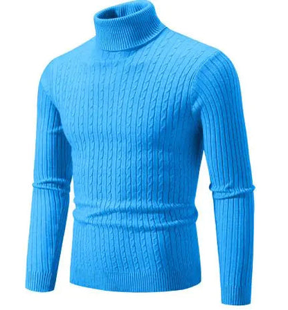 Men's Turtleneck Knitted Sweater WEM Support (www.WEM.support)