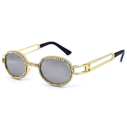 Diamond-Studded Steampunk Sunglasses WEM Support (www.WEM.support)