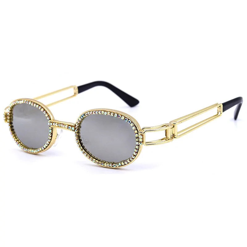 Diamond-Studded Steampunk Sunglasses WEM Support (www.WEM.support)