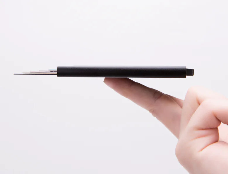 Mens RFID Blocking Slim Money Clip Carbon Fiber Wallet ID Credit Card Holder New WEM Support (www.WEM.support)