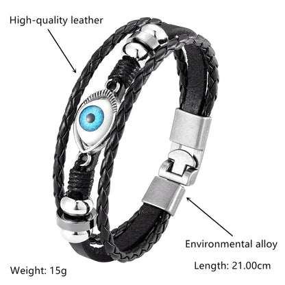 Charm Multi-Layer Evil Eye Bracelet