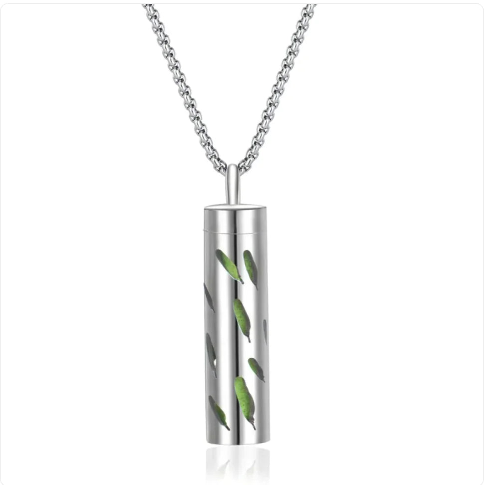 316L Stainless Steel Perfume Oil Diffuser Necklace WEM Support (www.WEM.support)