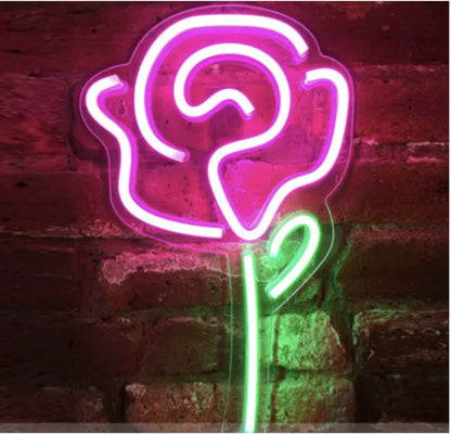 LED Neon Light Spaceman & Planet Wall Decor WEM Support (www.WEM.support)