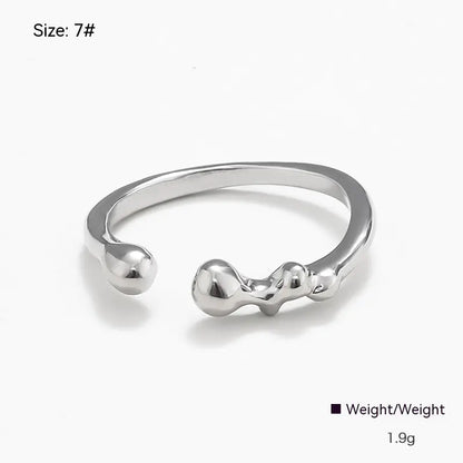 Irregular Metal Ring for Women - Unique Design