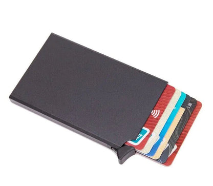 Mens RFID Blocking Slim Money Clip Carbon Fiber Wallet ID Credit Card Holder New WEM Support (www.WEM.support)